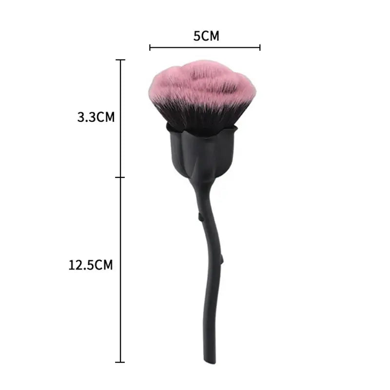 Rose-shaped Soft Brush For Manicure Nail Art Dust Brush Nail Dust Brush Gel Polish Dust Cleaning Nail Brushes Tool Nail Supplies - Nexvibe