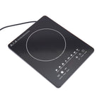 750W Electric Induction Cooker Glass PP Body 8 Presets Temp Adjustable for Dorm RV Home Restaurant & Hot Pot Use