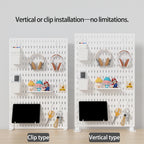 Home Study Storage Pegboard: Suitable for Displaying Figurines, Desk-Top Standing & Clip-On Storage for Furniture Items