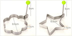 New Stainless Steel Fried Egg Mold Heart Pancake Maker Breakfast Baking Omelette Rings Cooking Tools Kitchen Accessories Gadget