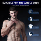 SEJOY Body Pubic Hair Trimmer for Men With Standing Recharge Dock,Balls Women Lady Shaver Hair Removal Bikini Trimmer
