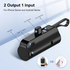Mini Power Bank Portable 4500mAh Power Phone Charger Capsule Dual USB-C Ports For IPhone16/ 15/15 plus/15 pro/15 pro Max/Android