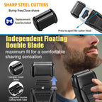 Professional Hair Clipper Set for Men, Cordless Haircut Kit with LED Display, 3-in-1/2-in-1/1pc  rechargeable Hair Clipper & T-Blade Trimmer & electric shaver, Barber Zero-Gapped Detailer, DIY Grooming Tools with Scissors, Co