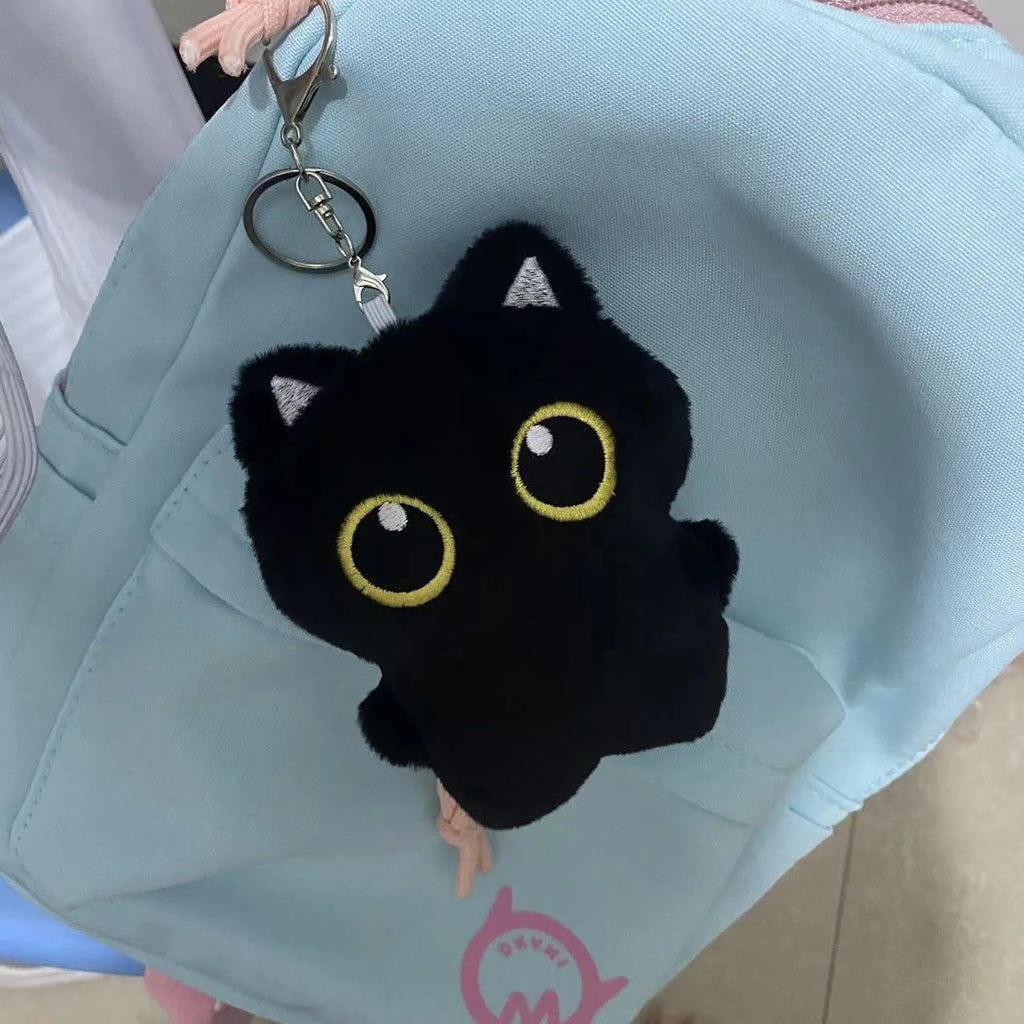 @NEW Cute Black Cat plush toy Doll Small Pendant Cuddly Pillow Cushion Ins Black Cat Plush Toy Doll for Boy Girl Birthday Gifts
