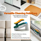 3-In-1 Multi-Function Cleaning Brush Hard Bristle Scrub Brush With Gap Brush T-Handle Grout Cleaner For Bathroom Kitchen Window