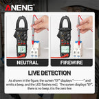 ANENG ST180 Digital Clamp Meter 4000 Counts Multimeter AC Current NCV Capacitance Resistance Frequency Tester Measurement Tool