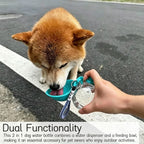 Portable Foldable Pet Water Bottle, Leak-Proof Outdoor Dog and Cat Drinking Bowl, with Lanyard and Hook, Compact, Pet Feeder