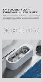 2026 New Ultrasonic Cleaning Machine Vibration Wash Cleaner Jewelry Glasses Cleaner Watch Cleaning Makeup Brush Cleaning Tool