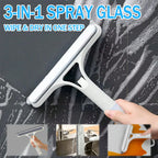 3-in-1 multifunctional glass wiper with spray bottle to clean the floor and scrub household car cleaning tools.