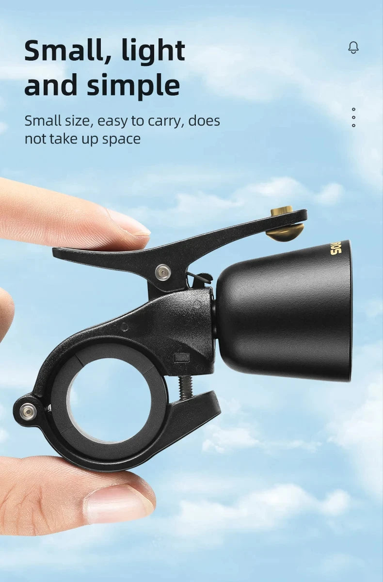 ROCKBROS Local Shipping Bicycle Bell MTB 100db Alloy  Bike Ring Copper Horn Warning Safe Crisp Cycling Bells Accessorie