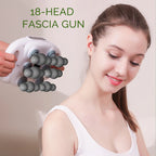 18-Head Fascia Gun High Frequency Vibration Deep Tissue Muscle Stimulate Muscle Fascia Body Massager Red Light Masajeador