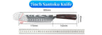 9 Types of Stainless Steel Kitchen Knife, Japanese Chef Knife, Meat Cleaver, Santoku, Bread, Boning, Slicing, Fruit Knife with Gift Box
