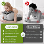 Multifunctional Memory Foam Prone Reading Pillow Relieve Neck Arm Fatigue Removable Headrest Anti-Slip Ideal for Bed Reading Wat