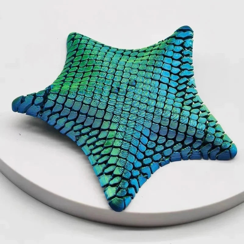 Kawaii 3D Printed Articulated Starfish Fidget Toy Flexible Stress Relief Sensory Desk Decor Kids Birthday Party Favors Pinata