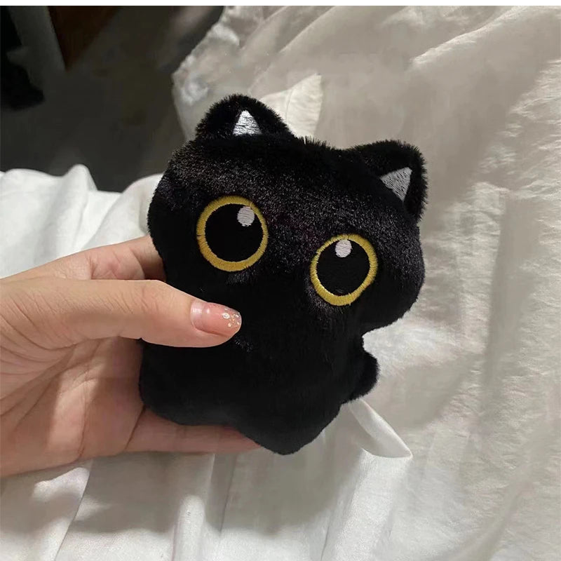 @NEW Cute Black Cat plush toy Doll Small Pendant Cuddly Pillow Cushion Ins Black Cat Plush Toy Doll for Boy Girl Birthday Gifts
