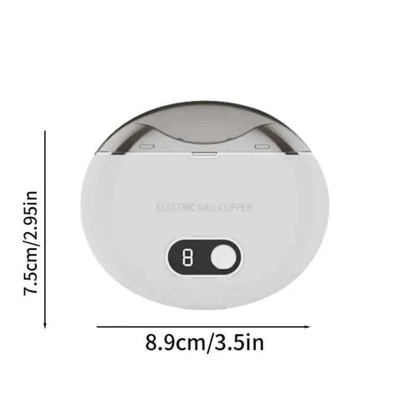 2 IN 1 Electric Nail Clipper Cutter 3 Speed Low Noice Automatic Nail Grinder Trimmer For Adult Mini Manicure Tools Nail Care