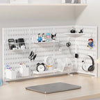 Home Study Storage Pegboard: Suitable for Displaying Figurines, Desk-Top Standing & Clip-On Storage for Furniture Items
