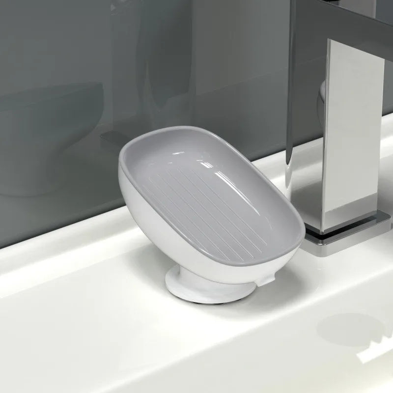 Quick-Dry Soap Dish, 2-Tier Detachable with Drainage Plate, Keeps Sink Dry | Fast US Shipping