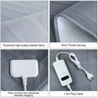 Electric Blanket 220V EU Plug Striped Printing Winter Insulation Heating Electric Blanket Constant Temperature Control