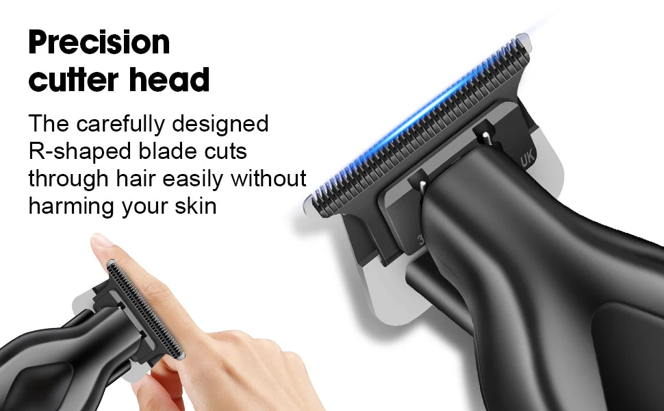 HIENA PRO Professional Hair Clipper Set Cordless Barber Kit and Hair Cutting Set Electric Foil Shavers and Beard Trimmers set