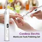 Electric Nail Polisher Drill Bits Set Nails Grinding Polishing Cuticle Trimmer Art Sanding File Pen Manicure Professional Device
