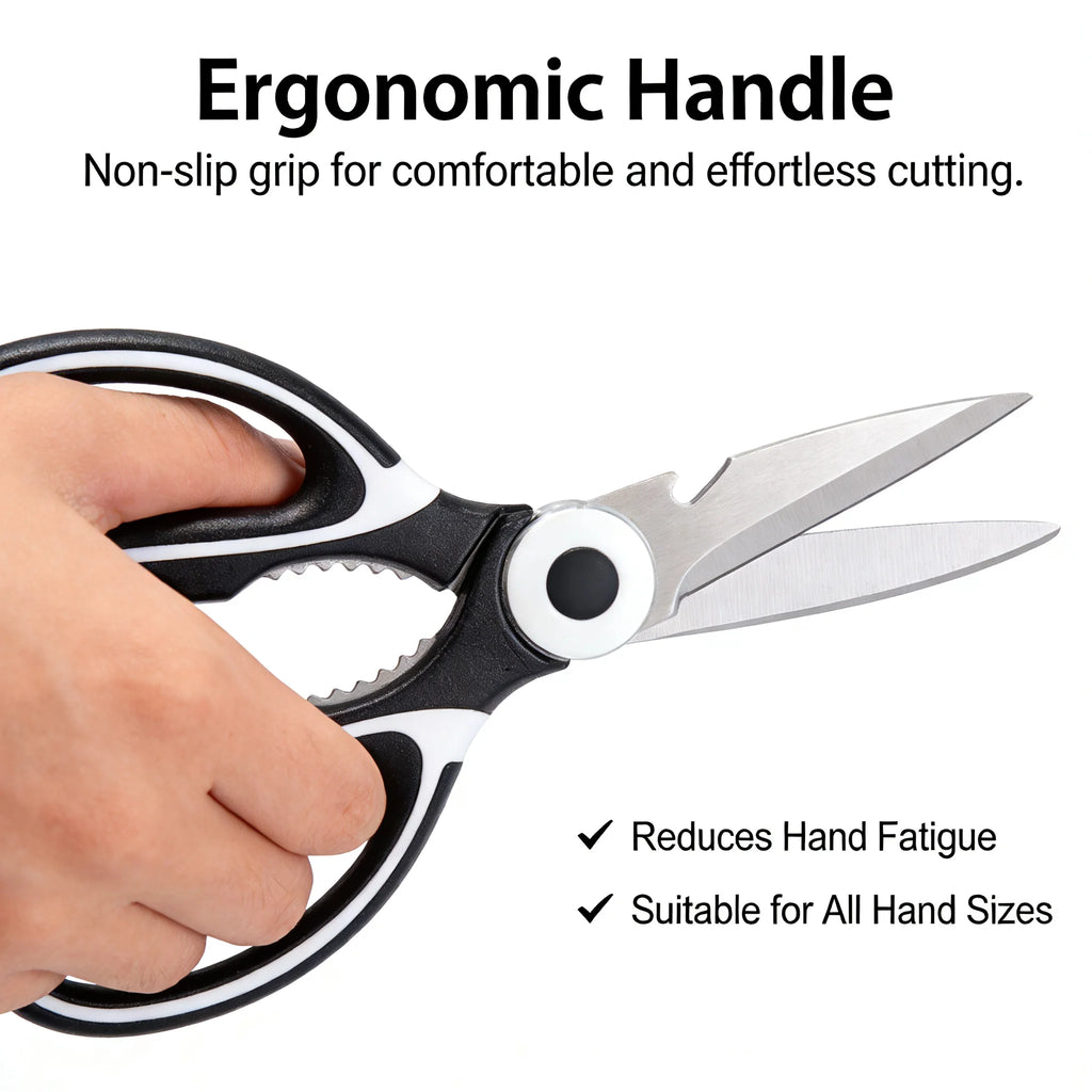 All In One Multipurpose Kitchen Scissors Heavy Duty Sharp Ergonomic Shears for Cooking Craft Office Home Daily Use