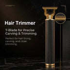 Professional 3-in-1 Electric Hair Clipper Set with LED Display, USB Rechargeable Cordless Trimmer for Men, Beard & Head Shaver Kit with Multiple Guide Combs
