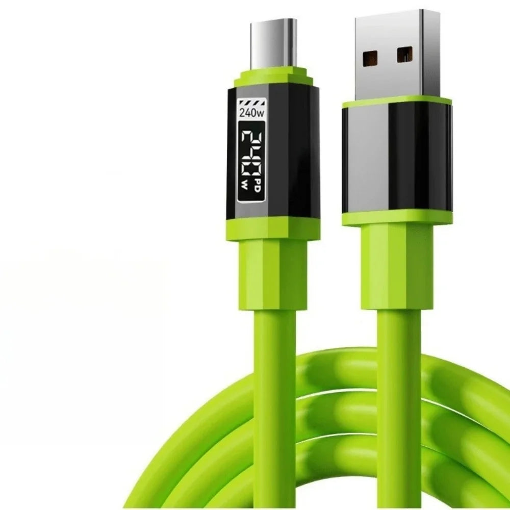 240W USB Type C To USB C Cable Fast Charging Charger Wire 0.3M 1M 1.5M 2M Type-C Charger Data Cord For iPhone 17 Xiaomi Samsung