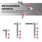 VMAN 40in1 Multifunction Ratchet Screwdriver Set Multi Magnetic Bits Mini Repair Tool Kit  Household Tool For PC & Iphone Etc.