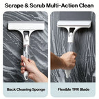 3-in-1 multifunctional glass wiper with spray bottle to clean the floor and scrub household car cleaning tools.