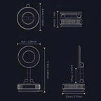 2026 NEW CAR Phone Magnetic Stand Multi-Functional Vacuum Adsorption Stretching And Folding 360° Rotate Navigation Stand