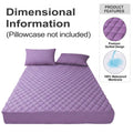 1Pc Waterproof Mattress Protector, thickened skin-friendly quilted bed cover with deep pocket, breathable bedroom bedding