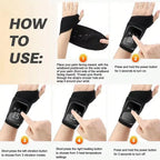 1pc Rechargeable Wrist Heating Pad With Massage, 3 Temperature & 3 Vibration Levels Adjustable, For Wrist & Ankle Relaxation, Suitable For Home, Gift, Work, Travel, Left & Right Hand