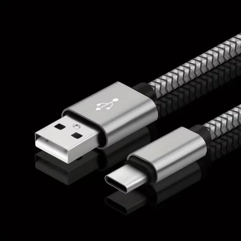 Fast Charging USB Type-C Cable, Nylon Braided,60W USB-A To USB-C Android Charging Cord