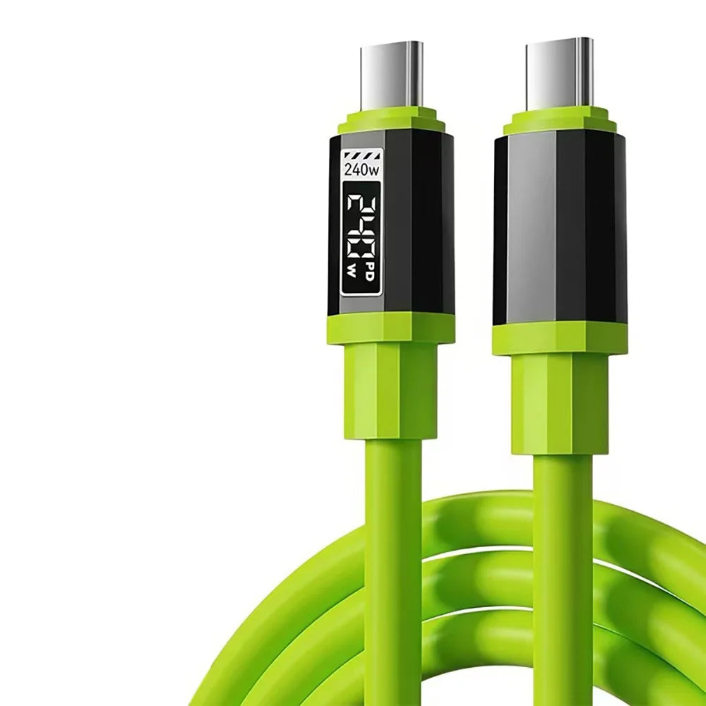 240W USB Type C To USB C Cable Fast Charging Charger Wire 0.3M 1M 1.5M 2M Type-C Charger Data Cord For iPhone 17 Xiaomi Samsung