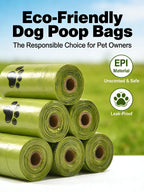 Eco-Friendly Dog Poop Bags Leak-Proof Extra Thick EPI Material Unscented Pet Waste Bags for Dog Walking Outdoor