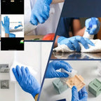 2/20/50/100pcs Black Disposable Nitrile Gloves, Latex-Free Waterproof Anti-Static Multi-Purpose Work Gloves, Powder-Free, Suitable For Kitchen, Bathroom, Home, Hair Dyeing, Beauty Salon, Painting, Craft Protection Gloves [No
