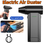 130,000 RPM Ultra-Portable Turbo Jet Fan 200g Thrust | 52m/s High Speed 2x2500mAh Batteries Type-C Fast Charging Brushless Desig