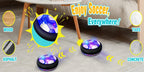 Hover Soccer Ball Kids Toy With Protective Foam Bumper And Colorful LED Lights ForBoys And Girls  (Battery supply)