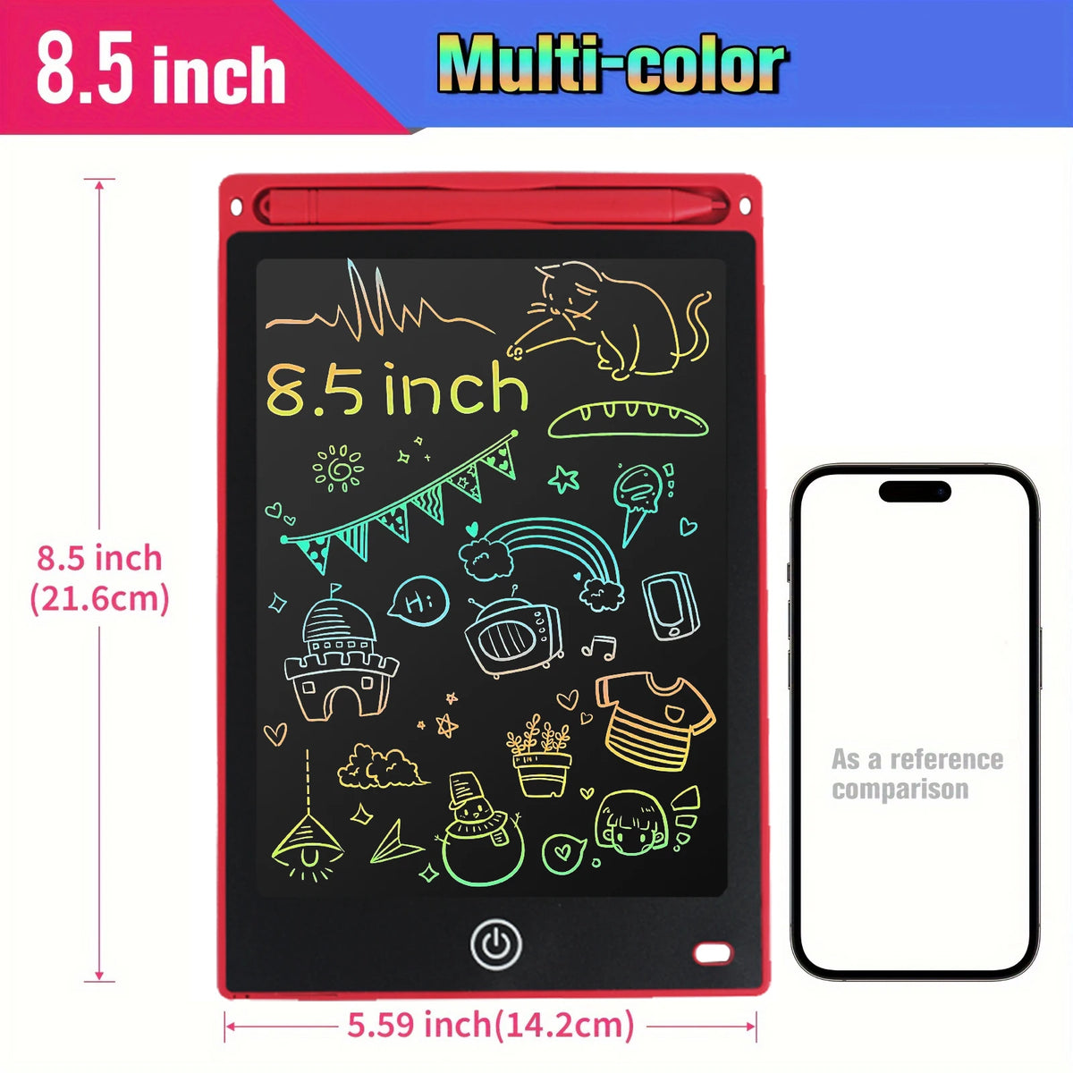 8.5" /10"/12" Drawing Board LCD Writing Tablet For Kids Montessori Educational Toys Student Magic Blackboard Birthday Xmas Gift