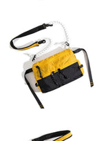 Outdoor Sports Crossbody Sling Bag Nylon Retro Waterproof Tear-Resistant for Cycling Running Hiking Outdoor Essentials