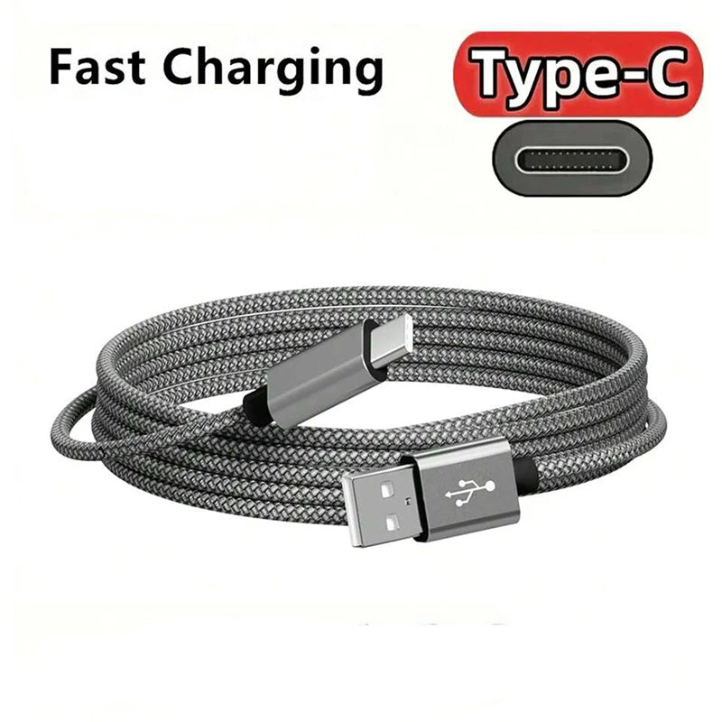 Flash sale USB A to Type C Charging Cable Nylon Data Cable Fast Charger For Huawei Samsung Android phone Type C Charging Device 1M 2M 3M