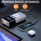 4 In 1 Jump Starter Air Compressor Power Bank LED Light 12000mAh 150PSI Wireless Electric Pump For Outdoor Travel Car Electronic