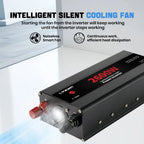 Car Power Inverter 1500W 2000W 2600W 6000W DC 12V To AC 120V Transformer with Dual Socket Charge,2×3.1A USB Port.