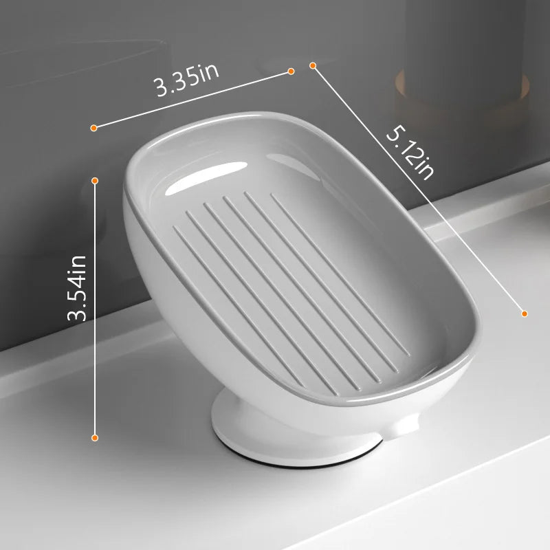 Quick-Dry Soap Dish, 2-Tier Detachable with Drainage Plate, Keeps Sink Dry | Fast US Shipping