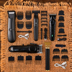 Professional Hair Clipper Set for Men, Cordless Haircut Kit Hair Clipper T-Blade Trimmer Electric Shaver