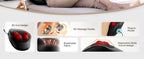 Electric Neck Massager Pillow, Neck&Shoulder Massager with Heat, Portable 3D Kneading for Shoulder, Leg&Calf Muscle Pain Relief