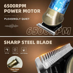 Ufree Beard Trimmer for Men, Electric Razor Shaver, Cordless Hair Clipper Shaving Kit for Mustache Body Nose Ear Hair Facial, Ad