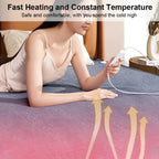 Electric Blanket 220V EU Plug Striped Printing Winter Insulation Heating Electric Blanket Constant Temperature Control