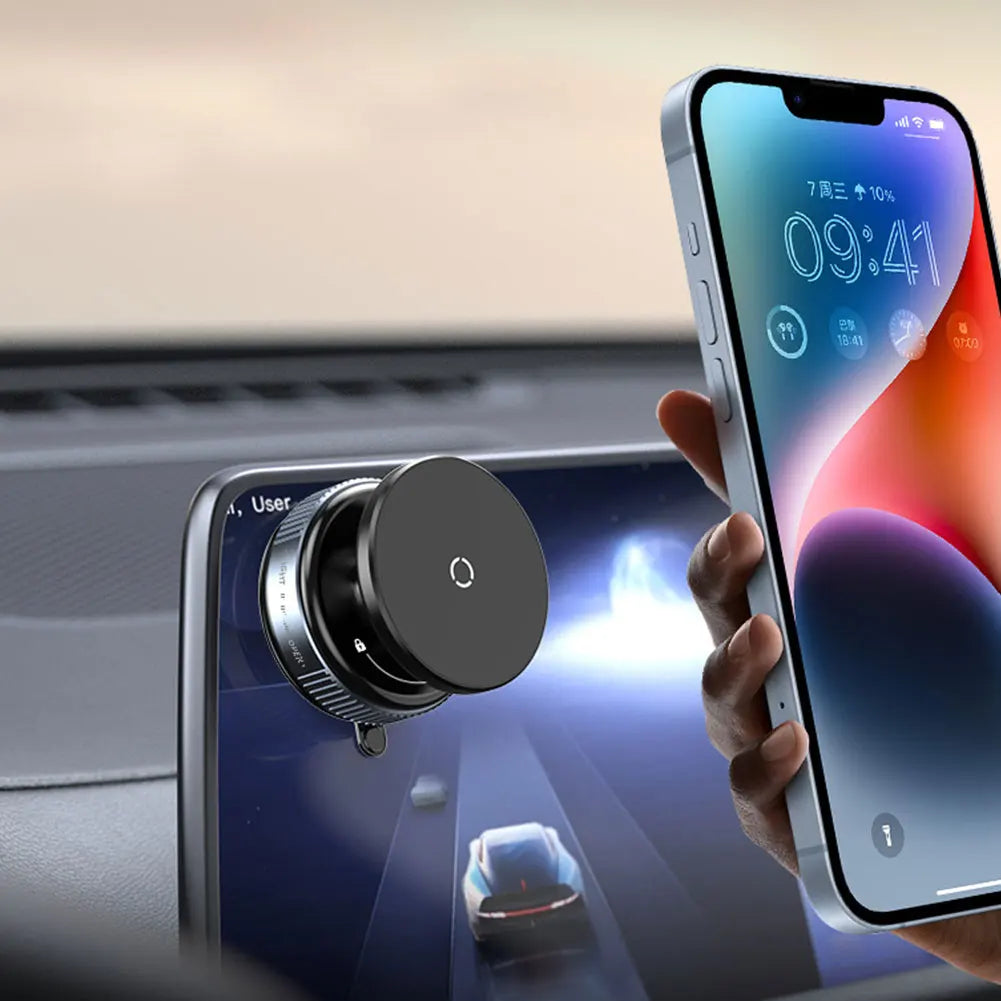 Magnetic Vacuum Adsorption Car Phone Mount 360° Rotatable Vacuum Suction Cup Car Phone Holder Universal GPS Navigation Stands